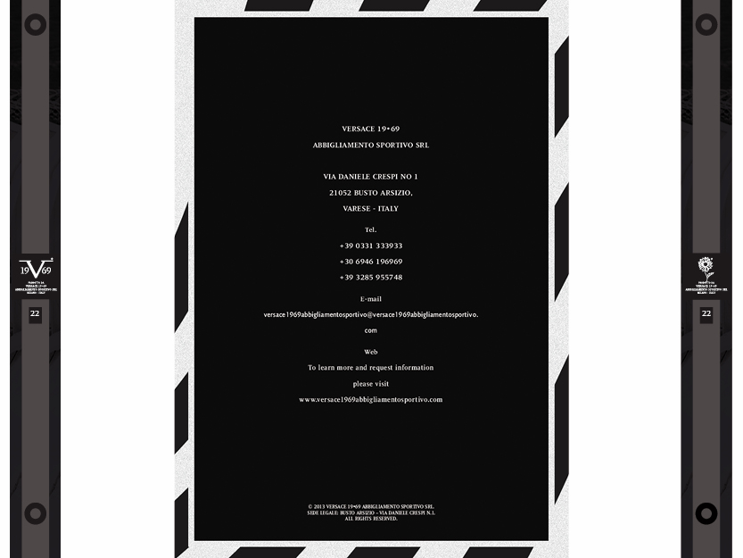 Versace 19·69 — Applications